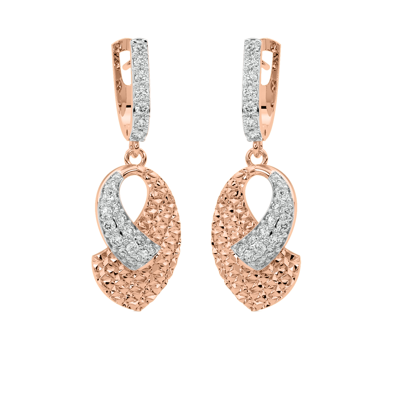 Dakin Round Diamond Earrings